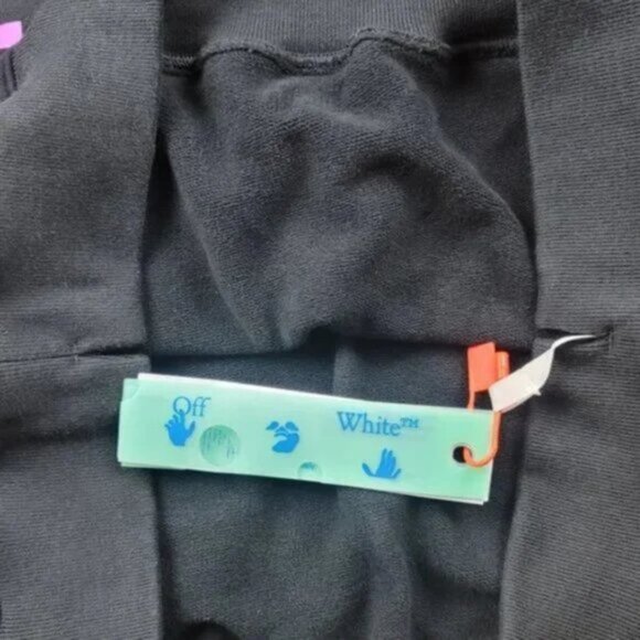 Off-White Rainbow Arrows Graphic Hoodie Size L Streetwear Essential - Picture 9 of 16